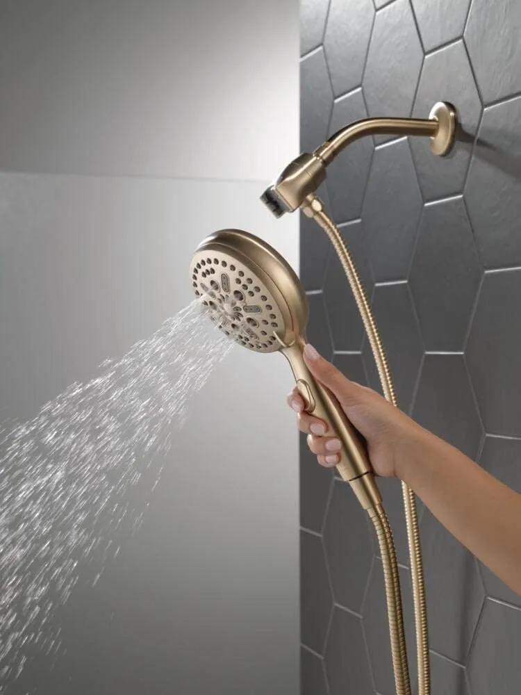 Delta Faucet 54810-CZ-PK SureDock Magnetic Hand Shower, Champagne Bronze, 7 Spray Settings