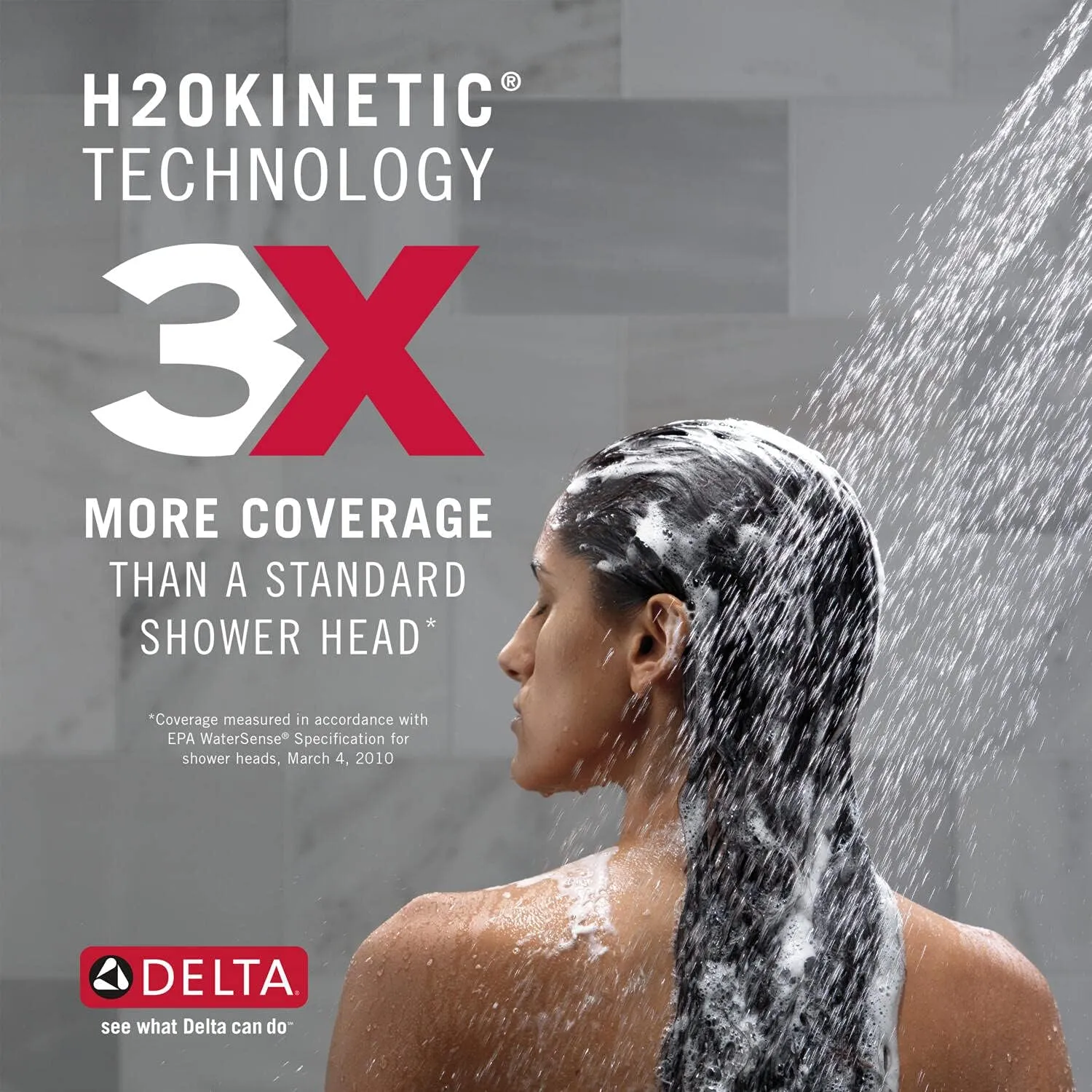 Delta Faucet Nicoli 14 Series Single-Handle Tub and Shower Trim Kit, Shower Faucet with 5-Spray H2Okinetic Shower Head, Champagne Bronze 144749-CZ (Shower Valve Included)