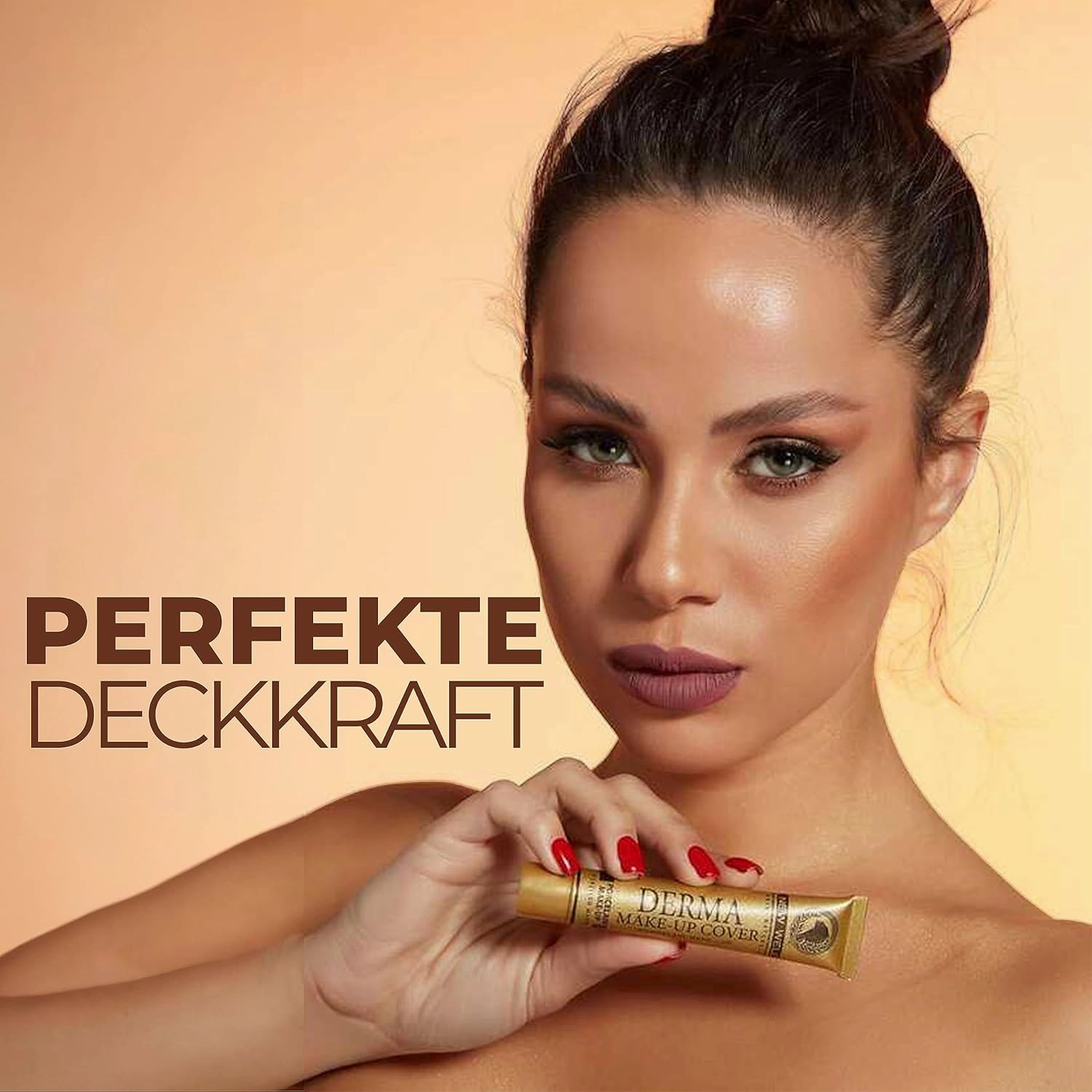 Derma Cover Liquid Makeup Matte Foundation with SPF 15 | High Coverage Body Concealer for Oily Skin, Acne, & Under Eye Bags, Imperfections and Tattoos, 30 ml. - 1.01 fl.oz (Bronze, 30 ml)
