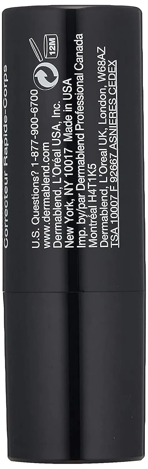 Dermablend Quick-Fix Body Makeup Full Coverage Foundation Stick, Water-Resistant Body Concealer for Imperfections & Tattoos, 0.42 Oz