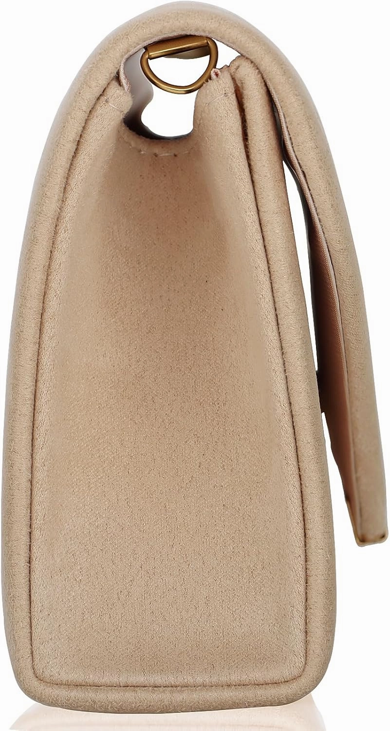 Dexmay Women Faux Suede Envelope Clutch Purse Evening Velvet Handbag Foldover Shoulder Crossbody Bag
