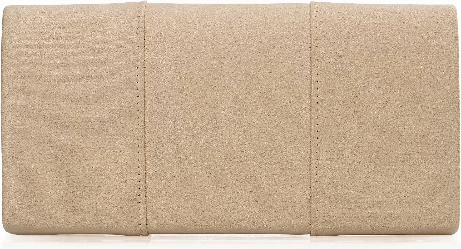 Dexmay Women Faux Suede Envelope Clutch Purse Evening Velvet Handbag Foldover Shoulder Crossbody Bag