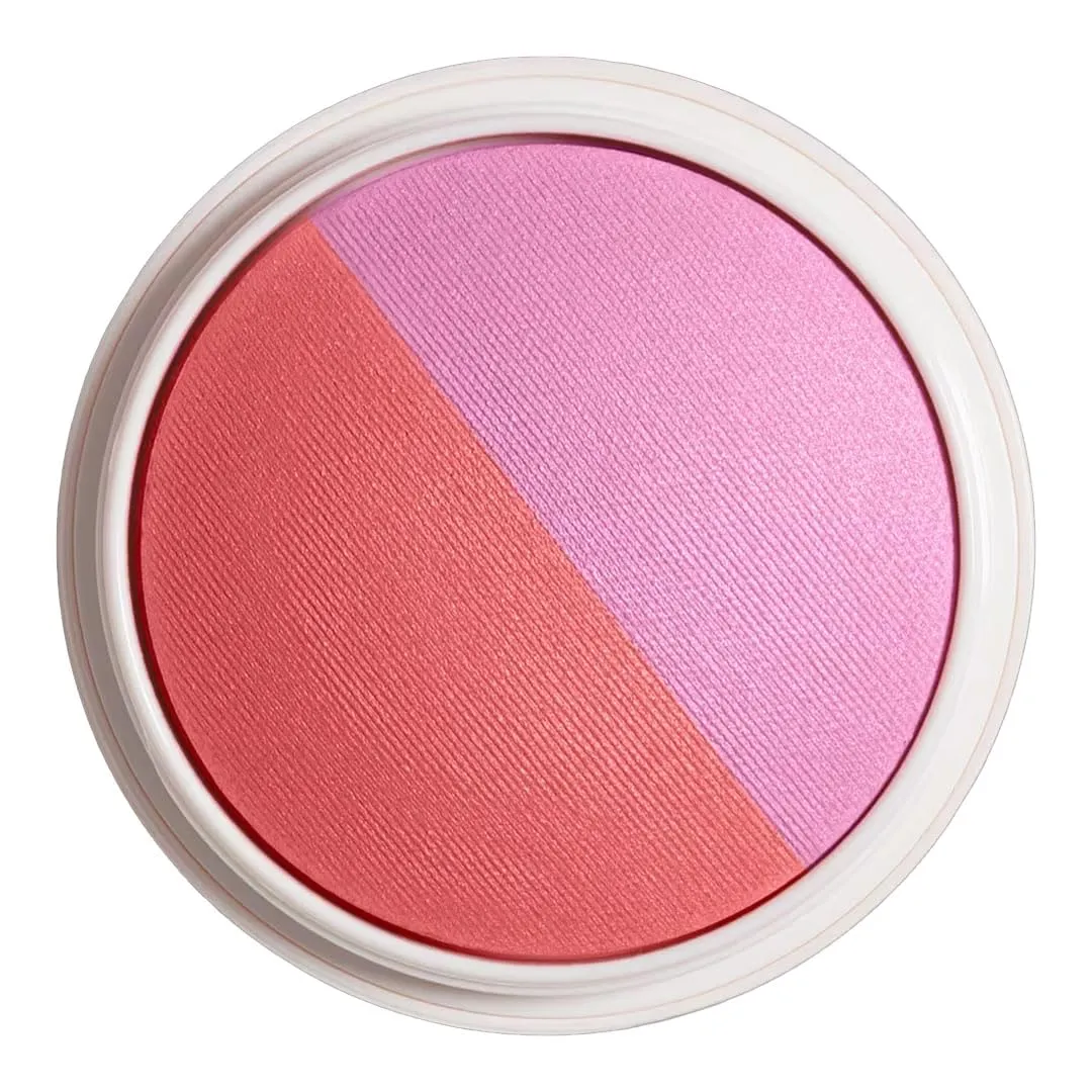 DIBS Beauty The Duet Baked Blush Duo 3-in-1 Blush, Highlighter   Toppe - Color: Pop Star (Poppy Pink - Poppy Coral)