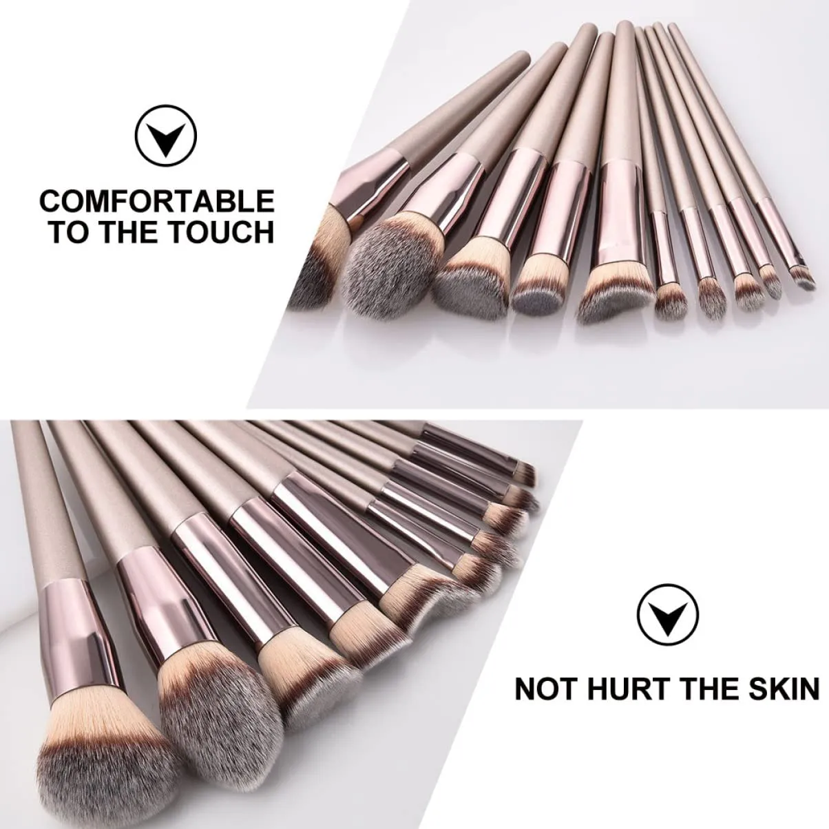 Didiseaon 30pcs Makeup Brush Professional Cosmetic Tools for Foundation Eye Shadows Blending Contouring No Shedding for Beginners Enthusiasts Includes Variety for All Makeup Needs