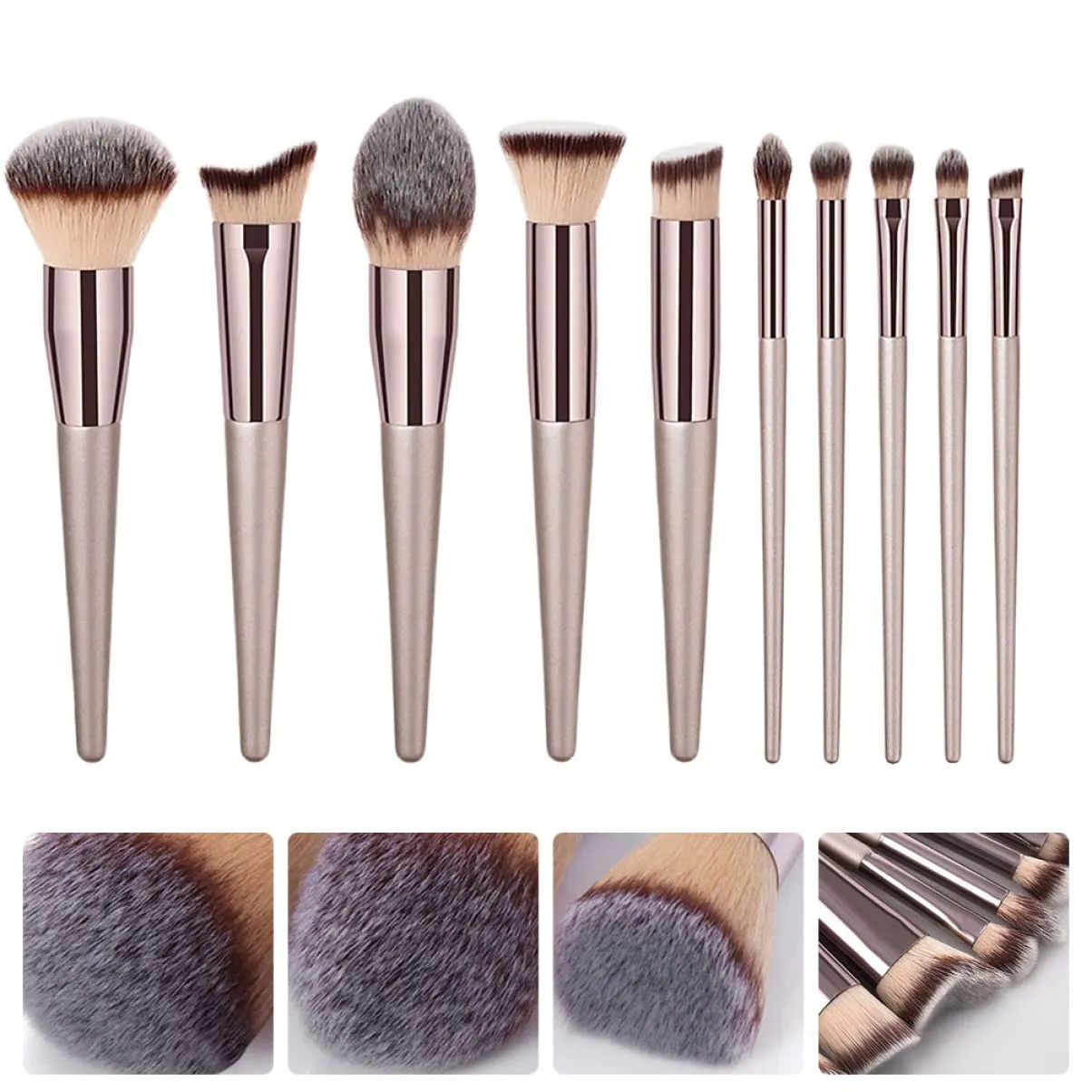 Didiseaon 30pcs Makeup Brush Professional Cosmetic Tools for Foundation Eye Shadows Blending Contouring No Shedding for Beginners Enthusiasts Includes Variety for All Makeup Needs