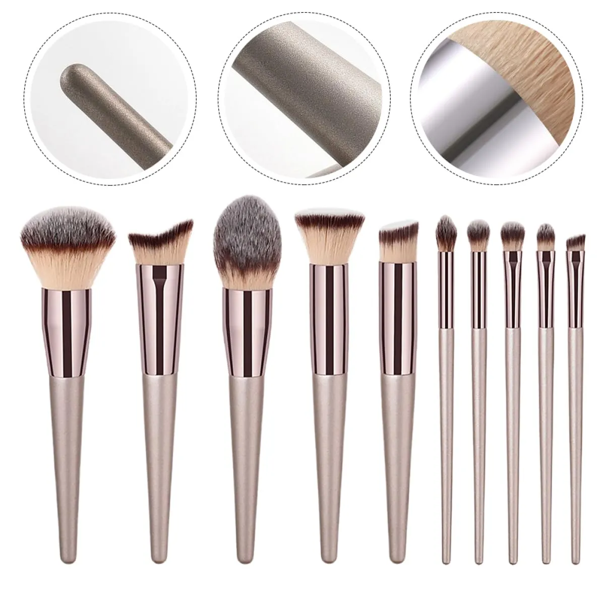 Didiseaon 30pcs Makeup Brush Professional Cosmetic Tools for Foundation Eye Shadows Blending Contouring No Shedding for Beginners Enthusiasts Includes Variety for All Makeup Needs