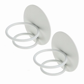 Didiseaon 2pcs Beauty Egg Holder Makeup Sponge Rack Round Holder for Concealer Non-slip Wall Mount Organizer