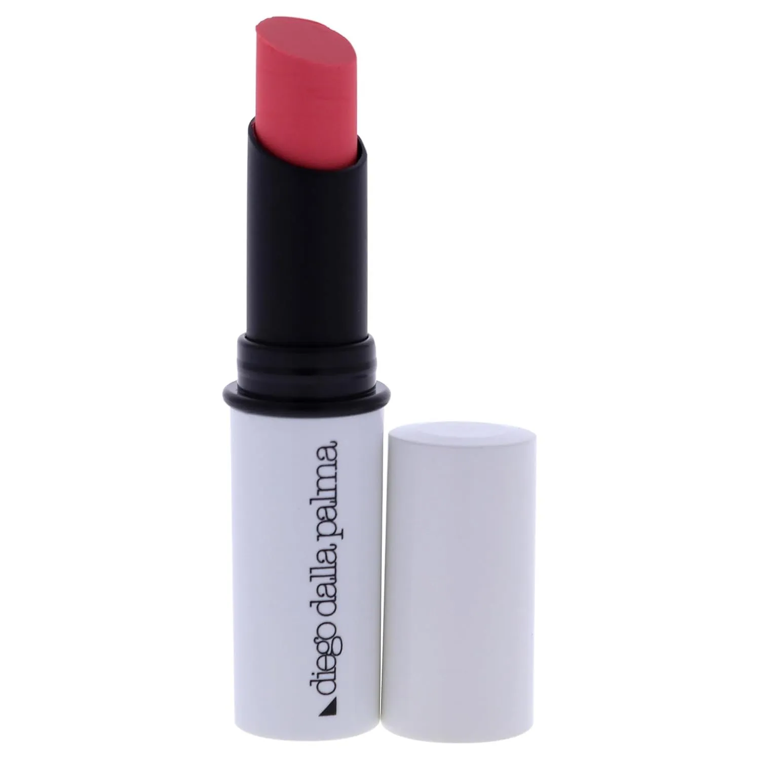 Diego dalla Palma Semitransparent Shiny Lipstick - Hydrates And Protects - Sheer Color - Luminous And Shiny Finish - Gives Plump And Smooth Lips - Long Lasting Wear - 144 Pink Salmon - 0.1 Oz