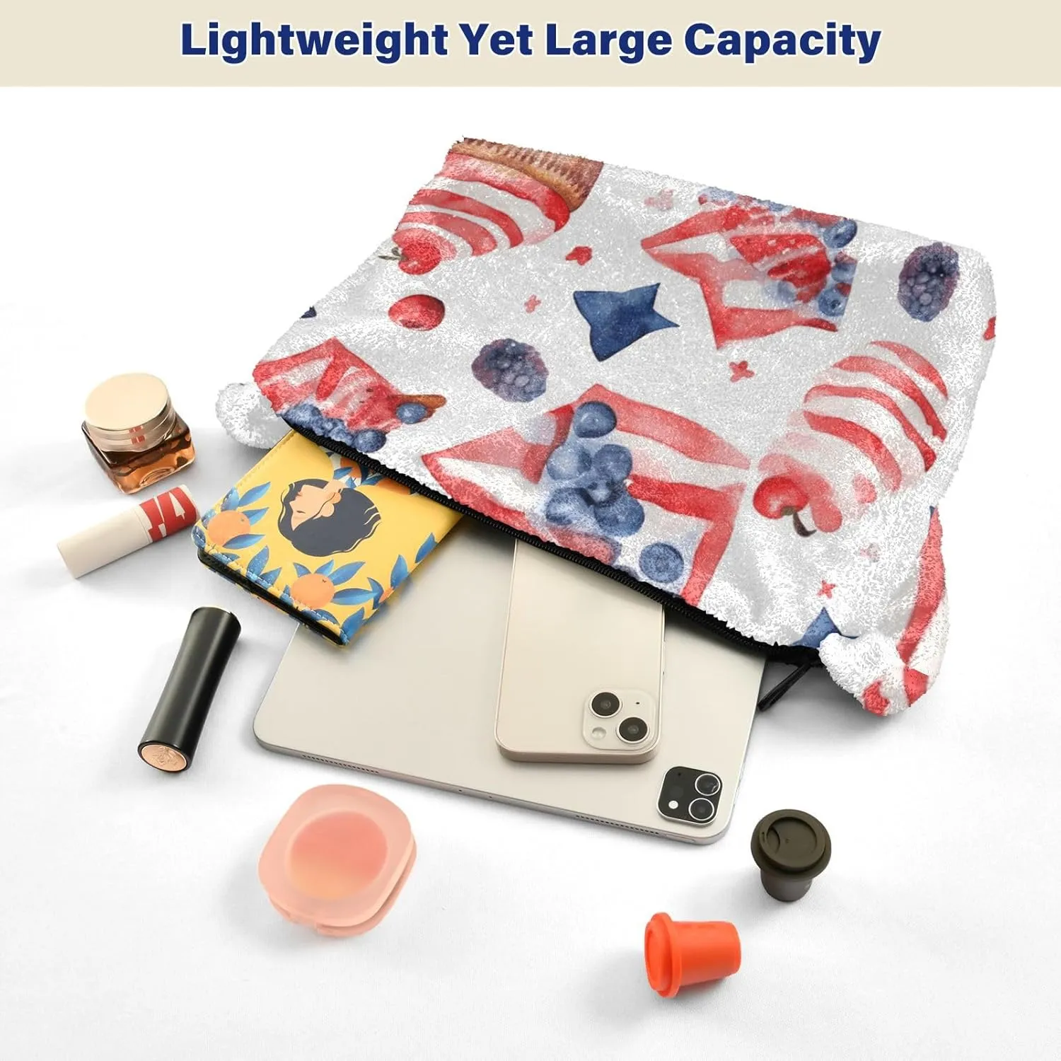 Different Red White Candies Plush Bag, Women Handbags, Shoulder Bags for Women