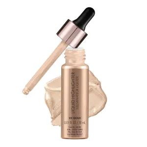 Drop & Glow Liquid Highlighter For Face Makeup | Illuminating Liquid Highlighter With Dewy Finish | Shade -Gold, 18ml