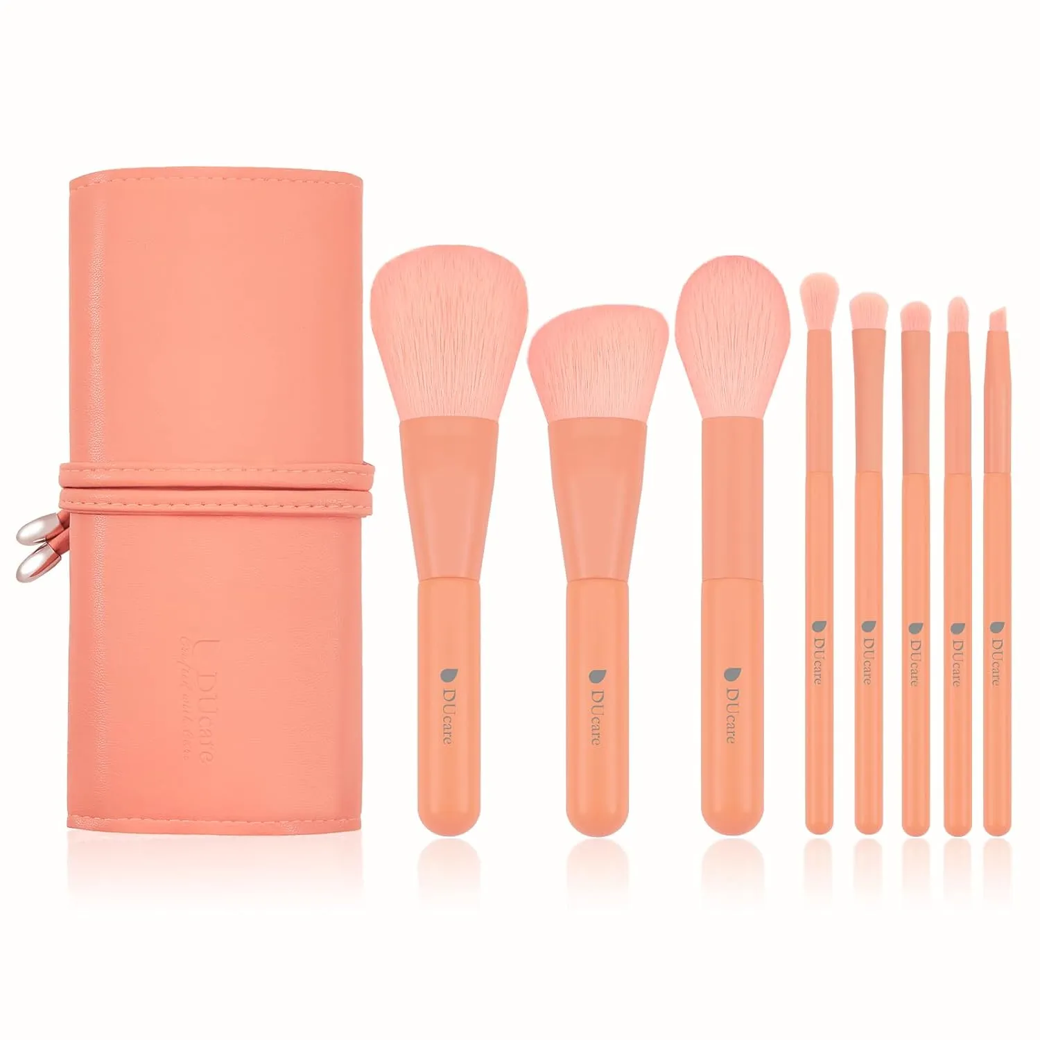 DUcare Makeup Brushes 8pcs Professional Synthetic Essential Makeup Brushes Set with Bag Foundation Blending Brush Face Powder Blush Concealers Eye Shadows