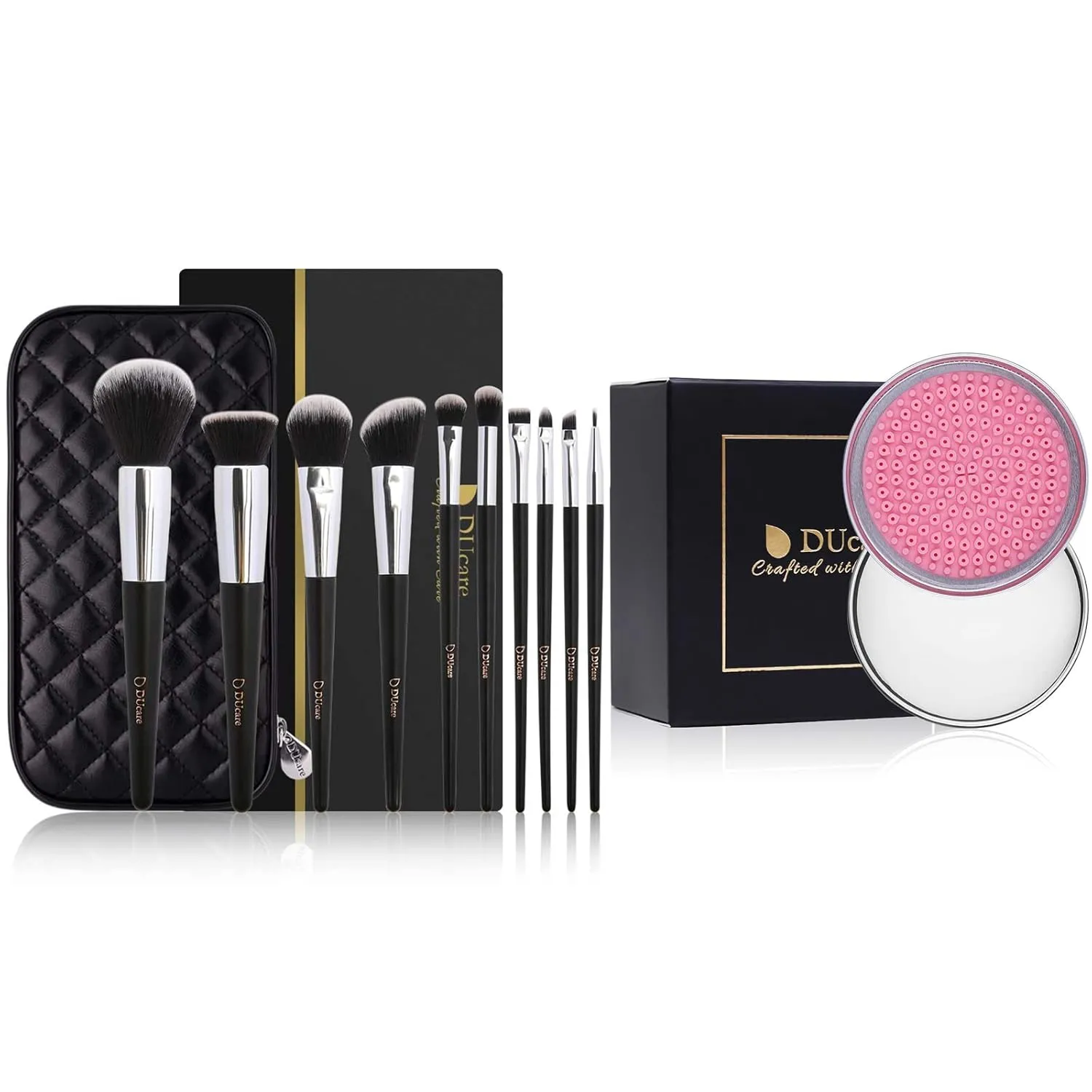 DUcare Makeup Brushes with Makeup Brush Solid Soap Cleanser