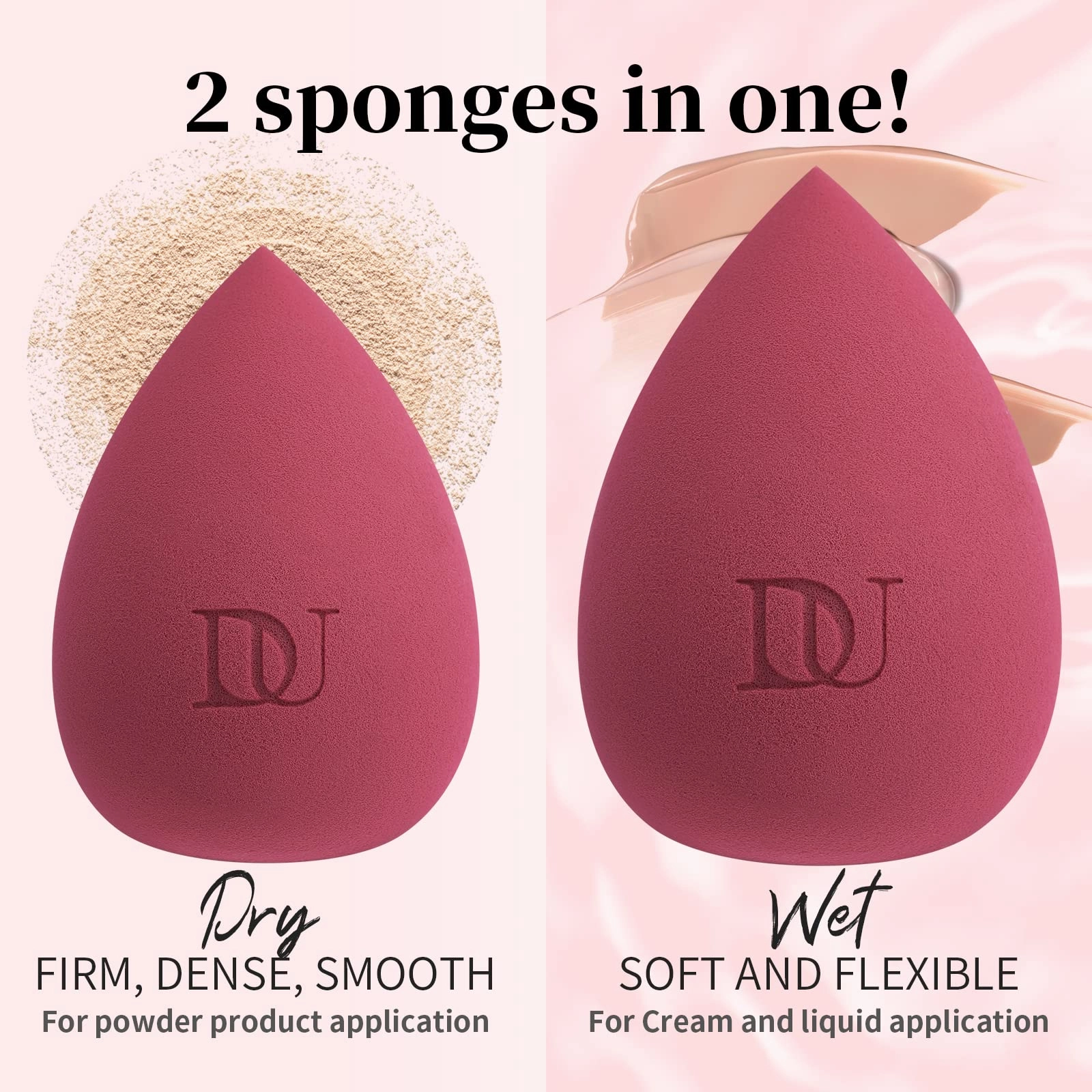 DUcare Professional Makeup Brushes  Makeup Blender Sponge