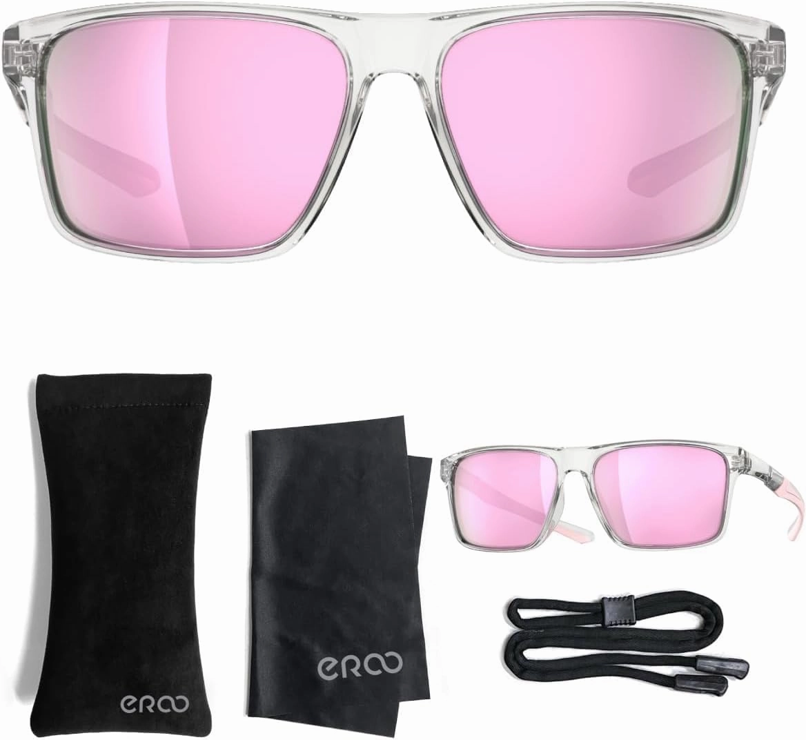 EAZYRUN ER00 HD Polarized Sunglasses for Women Men, Fishing Running Driving Hiking golf Outdoor Sports