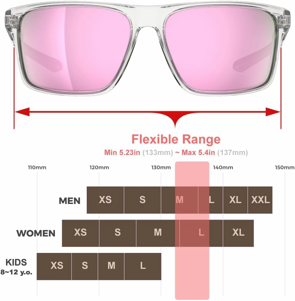 EAZYRUN ER00 HD Polarized Sunglasses for Women Men, Fishing Running Driving Hiking golf Outdoor Sports