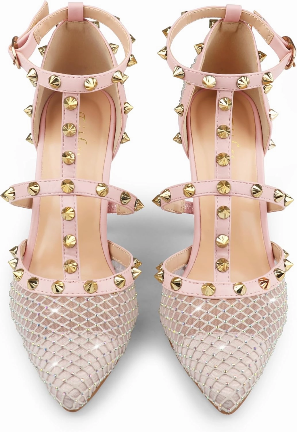 Eithy Women's Slingbacks Mid High Heels Pointy Toe Buckle Summer Shoes Party Daily Wear Evening Sandals