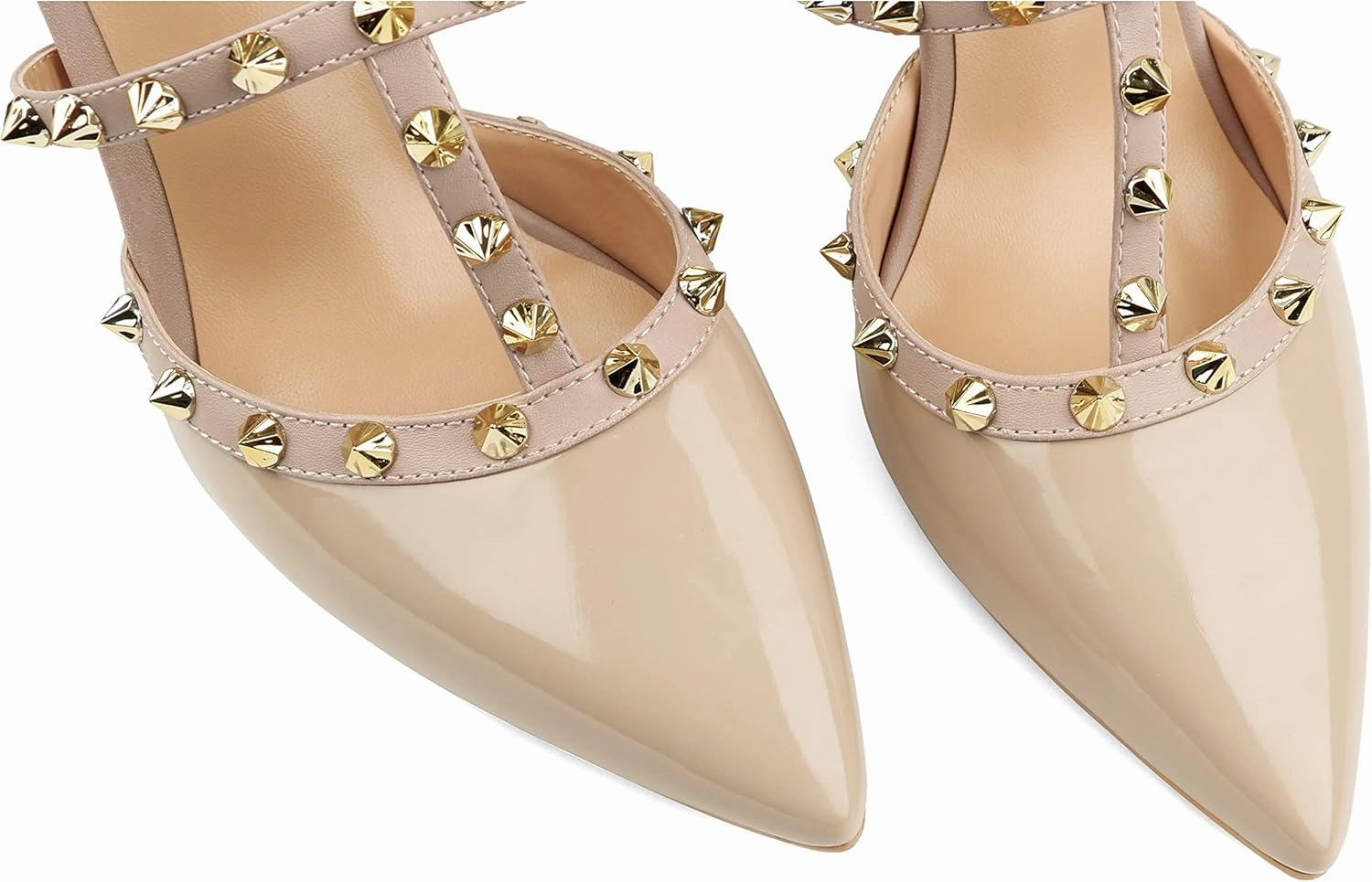 Eithy Women's Slingbacks Mid High Heels Pointy Toe Buckle Summer Shoes Party Daily Wear Evening Sandals