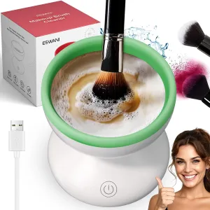 Electric Makeup Brush Cleaner Machine for All Types of Makeup Brushes Professional make up brush cleaner cleanser machine foundation brush cleaner for beauty tool Kabuki Foundation powder blush