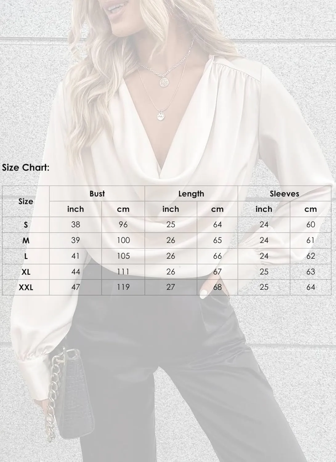 Elegant Champagne Plain Tops for Women Breezy V Neck Long Sleeve Blouses 2025 Summer Vintage Going Out T-Shirts