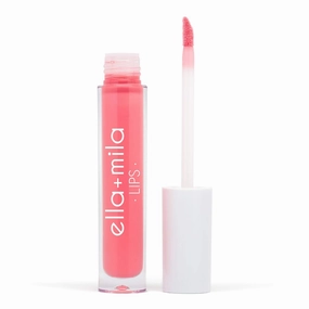 ella mila Stripped Glossy Liquid Lipstick - Moisturizing Lip Gloss with Vitamin E - Long Lasting Tinted Lip Gloss - Ultra-Lightweight Nude Lip Gloss For Women - Cruelty-Free Vegan Lipgloss (4ml)