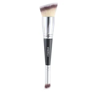 ENERGY Dual Sided Makeup Brushes Angled Foundation Brush Concealer brush for Flawless Powder Foundation Contour Blush with Liquid Cream Powder Makeup Blending Vegan Face Brush