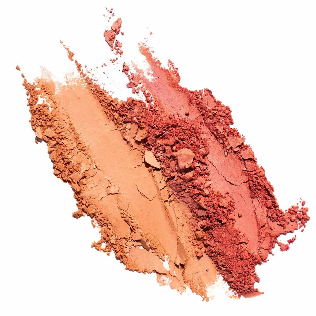 Ere Perez - Natural Rice Powder Blush Duo | Hydrate, Soothe, Calm | Sunflower   Chamomile Oils, Vitamin E | Sensitive Skin Safe, Vegan, Cruelty-Free, Clean Beauty (Bondi, 0.32 oz | 9 g)