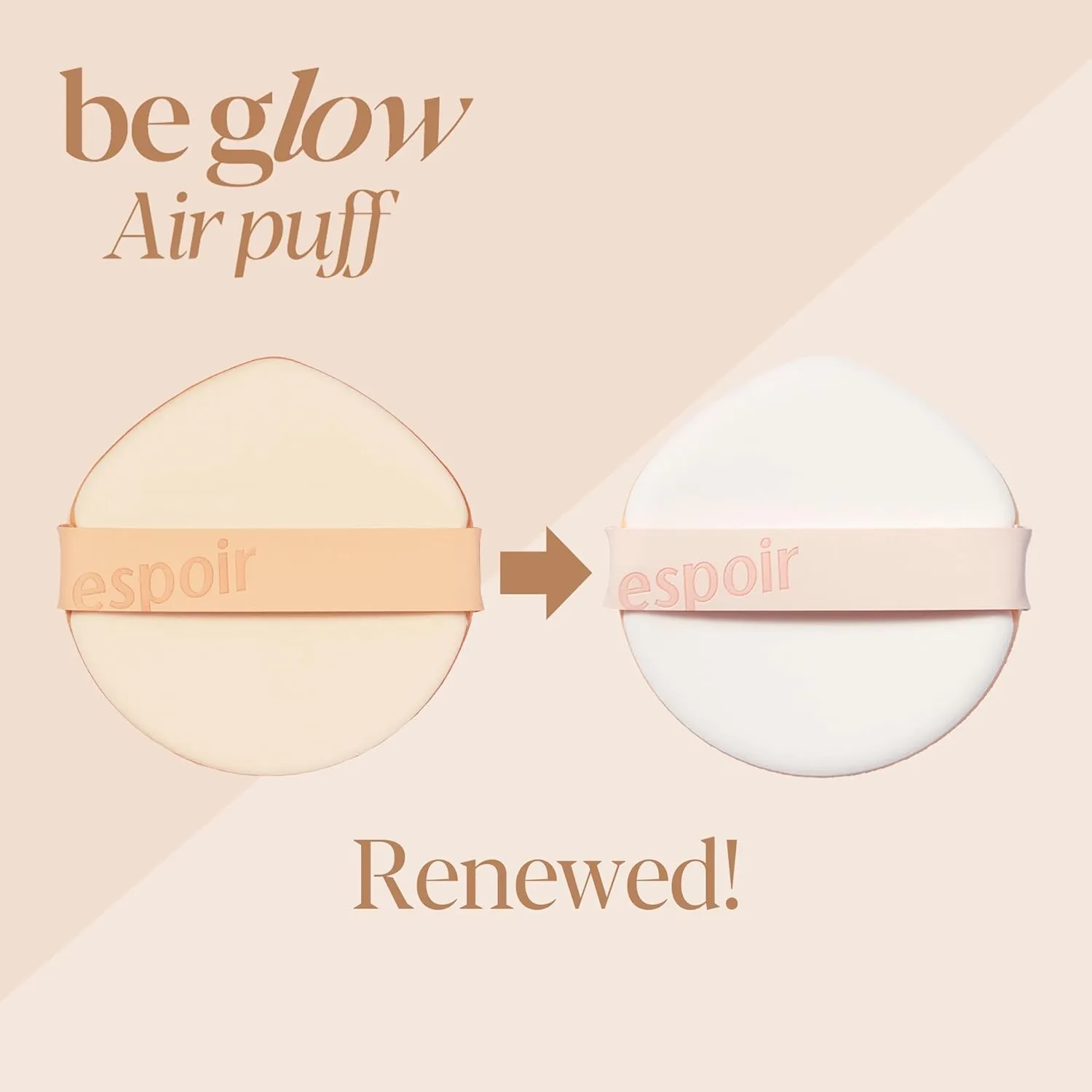 Espoir New Air Puff Volume 7ea | Flawless Face Makeup Fast and Easily | Makeup Sponge Applicator Air Cushion Powder Puff for Liquid Foundation, Cream, Concealer | Korean Base Makeup Tools