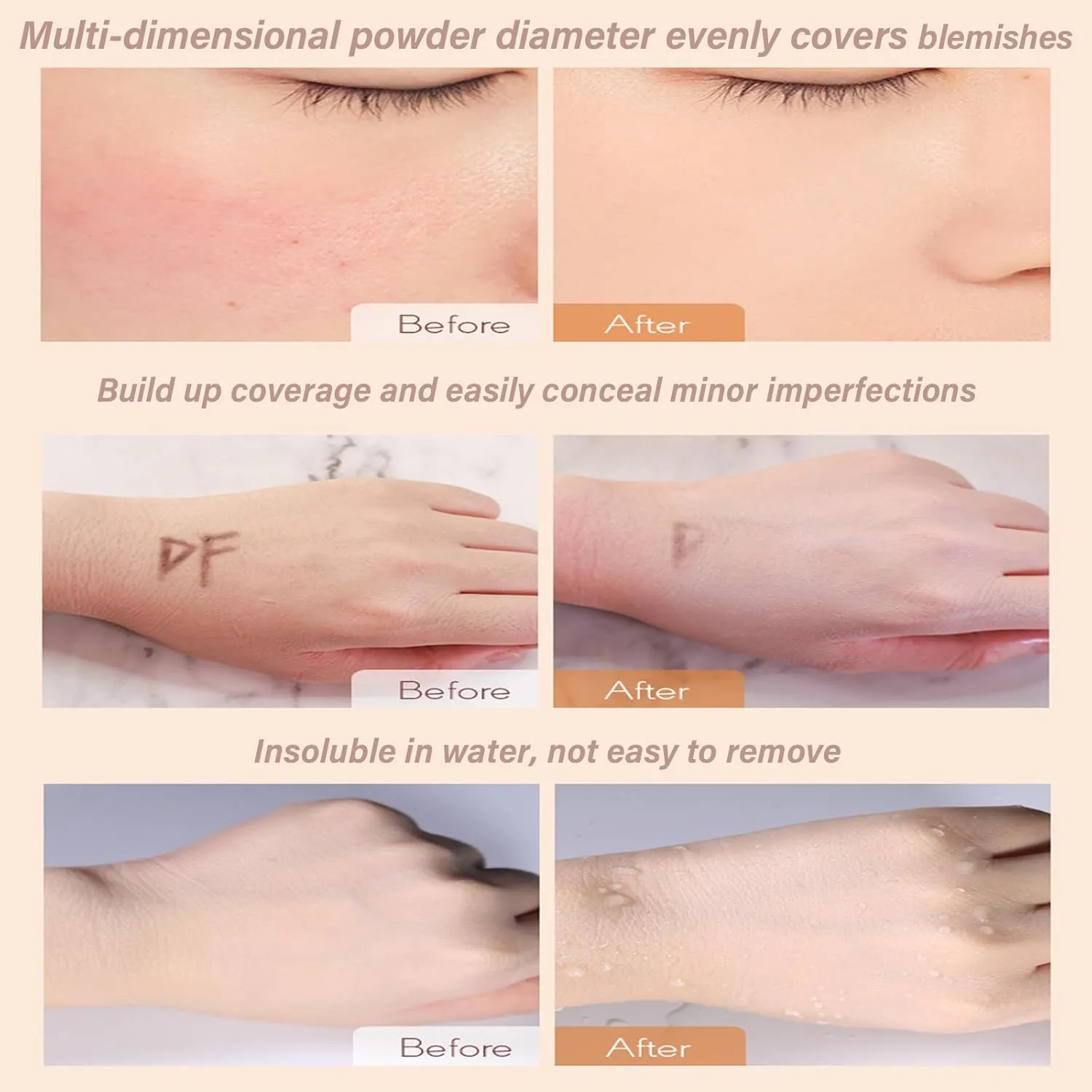 Evanesce Soft Matte Cream Concealer- Full Coverage, Long Lasting Moisturizing Lightweight for Dark Skin (2# -natural color)