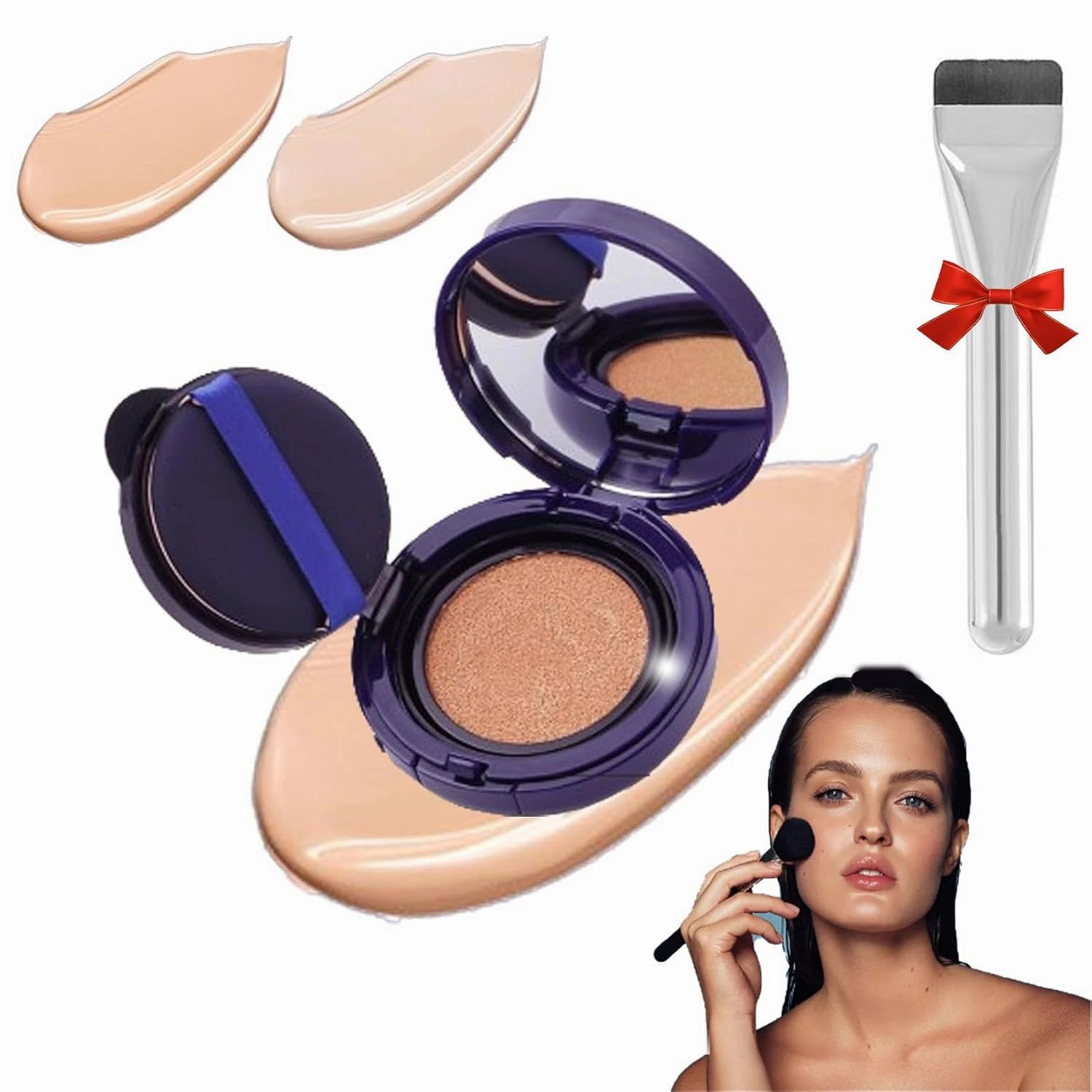 Evanesce Soft Matte Cream Concealer, Waterproof Foundation, Full Coverage, Long Lasting Moisturizing Lightweight for Dark Skin (#01  #02)