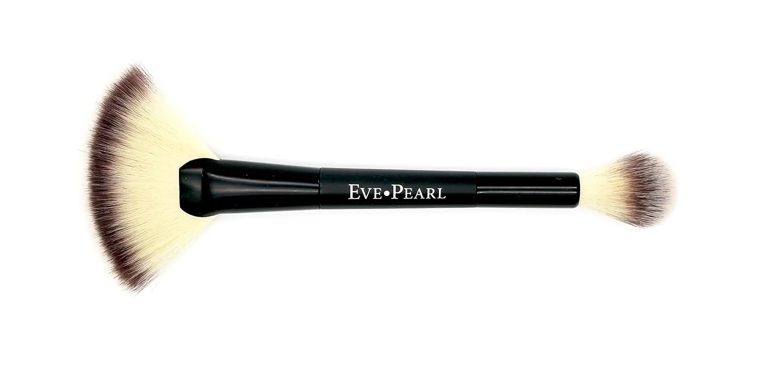 EVE PEARL 5 Pcs Flawless Face, Contour, Brushes and Lip Collection Highlighter Makeup Complete Set of Foundation Full Covarage Blush Lipstick with Professional Brushes (Dark)