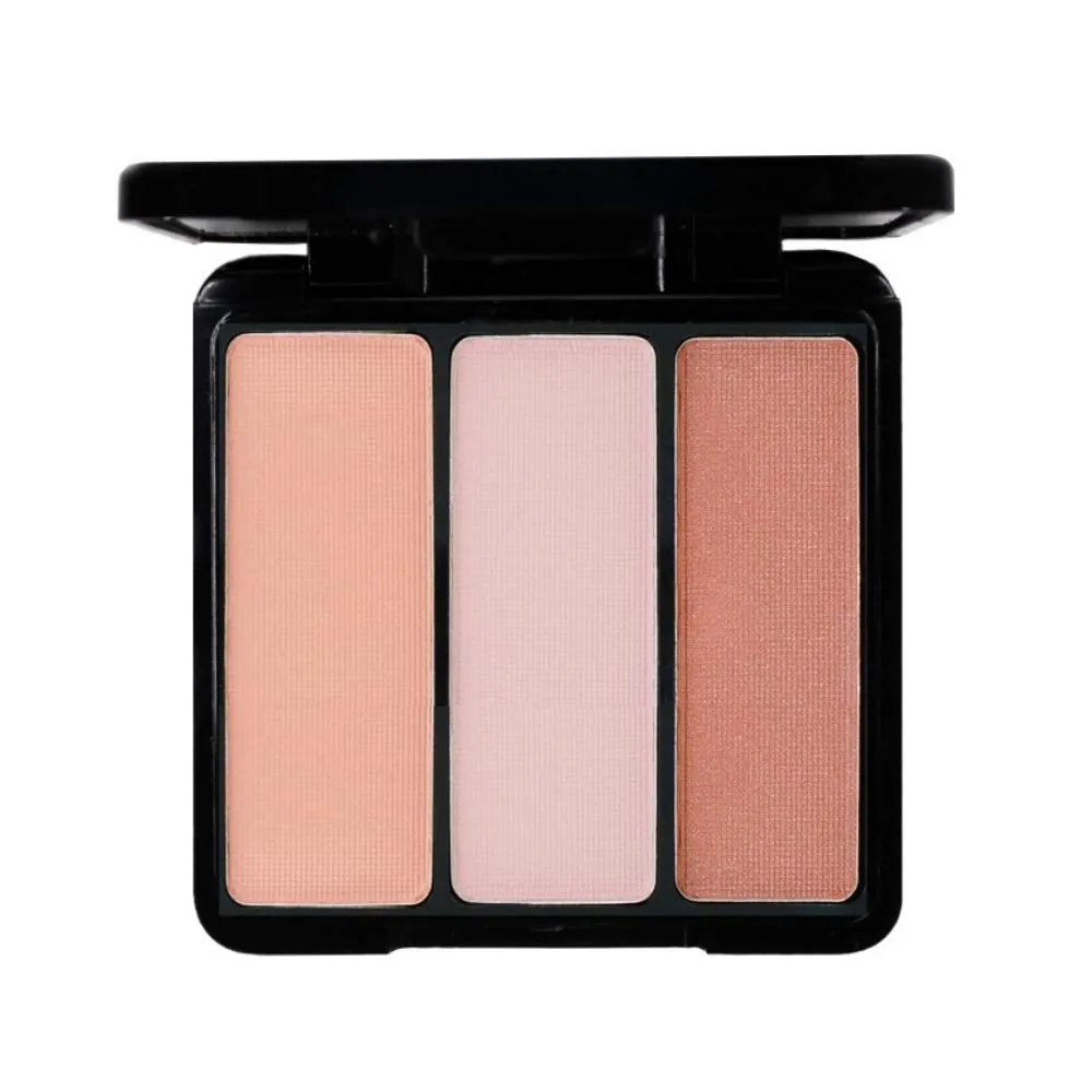 EVE PEARL 5 Pcs Set of Full Coverage Face, Cheek And Lip Collection Skin Care Makeup Complete Set of Foundation Blush Lipstick with Professional Brushes (Fair)