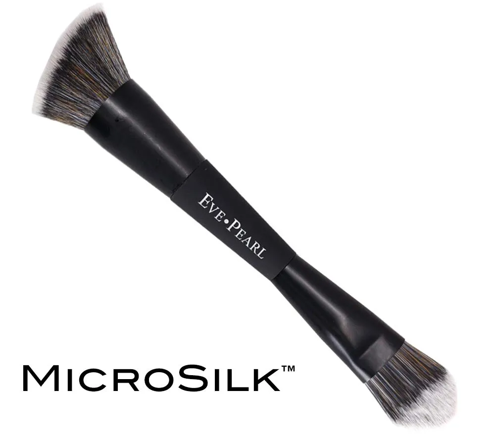 EVE PEARL 6 Pcs Beautiful Face Collection Foundation Blush Brow And Brushes All In One Set Essential Makeup Kit (Deep)