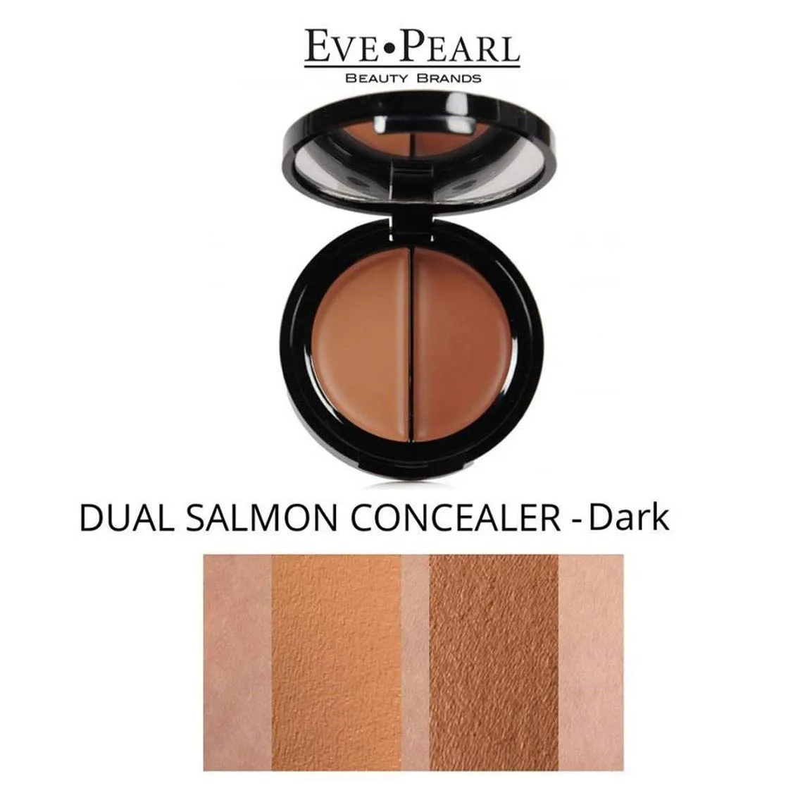 EVE PEARL Dual Salmon Concealer Full Coverage Under Eye Concealer Smooth (Dark)