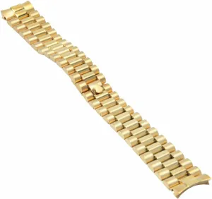 Ewatchparts 20MM COMPATIBLE WITH ROLEX PRESIDENT DAY DATE WATCH BAND 18038 18039 18078 18238 18239 GOLD