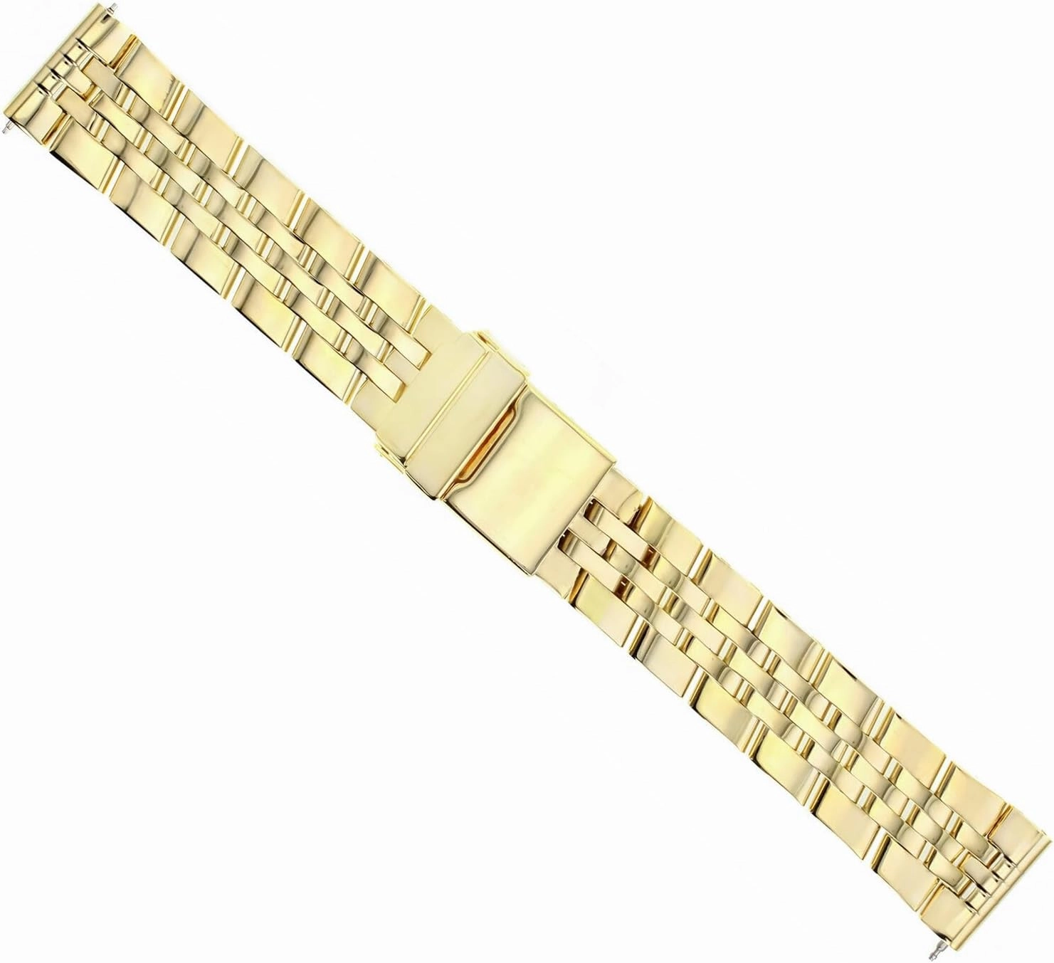 Ewatchparts WATCH BAND BRACELET COMPATIBLE WITH BREITLING BENTLEY PILOT CHRONOMAT WATCH 22MM 5 LINK GOLD