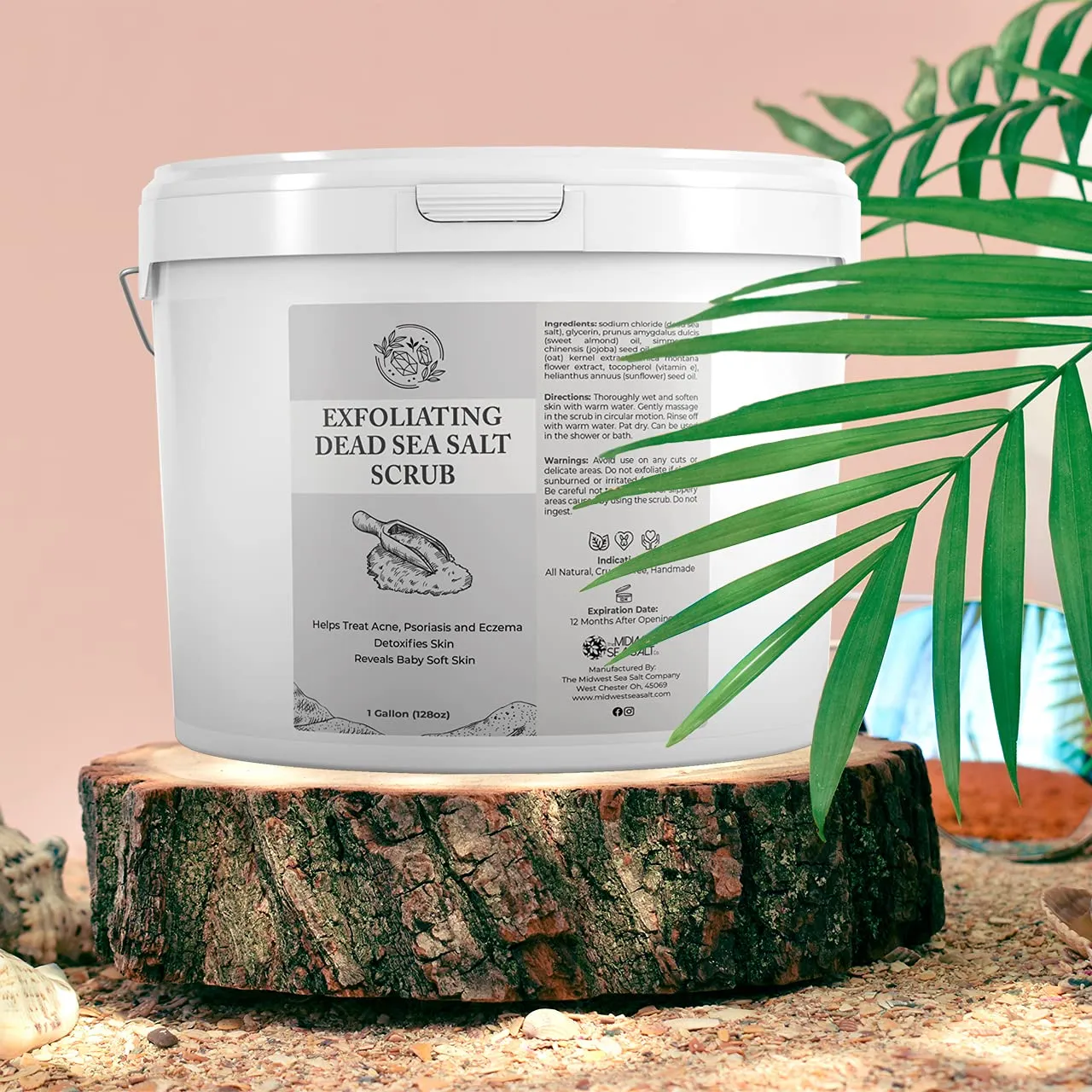 Exfoliating Dead Sea Salt Scrub - 128oz - Rose Absolute