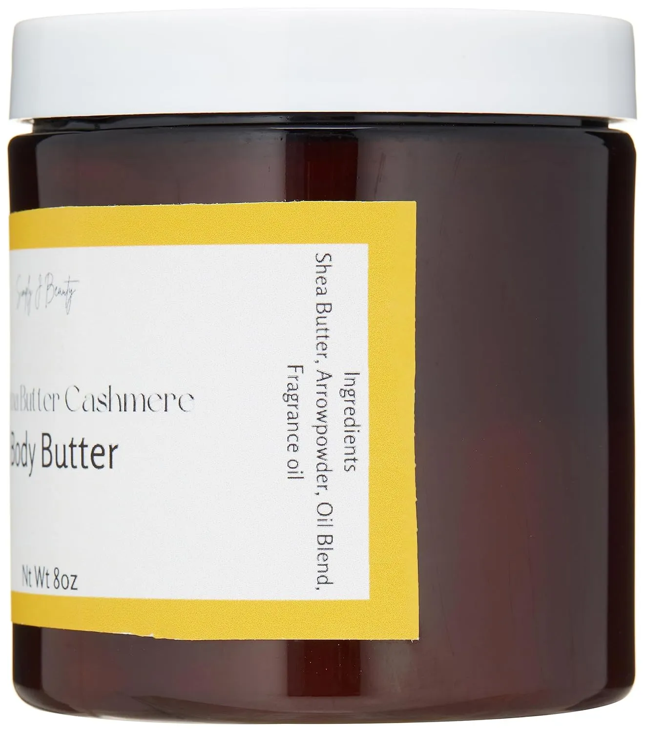 Exfoliating Sugar Body Scrub with notes of warm spices, vanilla and coconut sweetness(Cocoa Butter Cashmere, 8 oz)