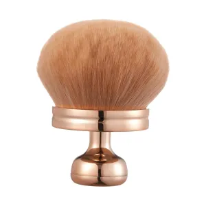 Extra Large Kabuki Brush for Body & Face - Professional Self-Tanner Applicator, 3" Wide Foundation Brush with Rose Gold Handle, Streak-Free Bronzer & Blush Makeup Tool