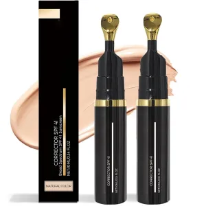 Eye Concealers SPF 41 - Under Eye Concealer for Dark Circles, Anti-Aging Tinted Cream, Hydrating Serum With Peach Undertone