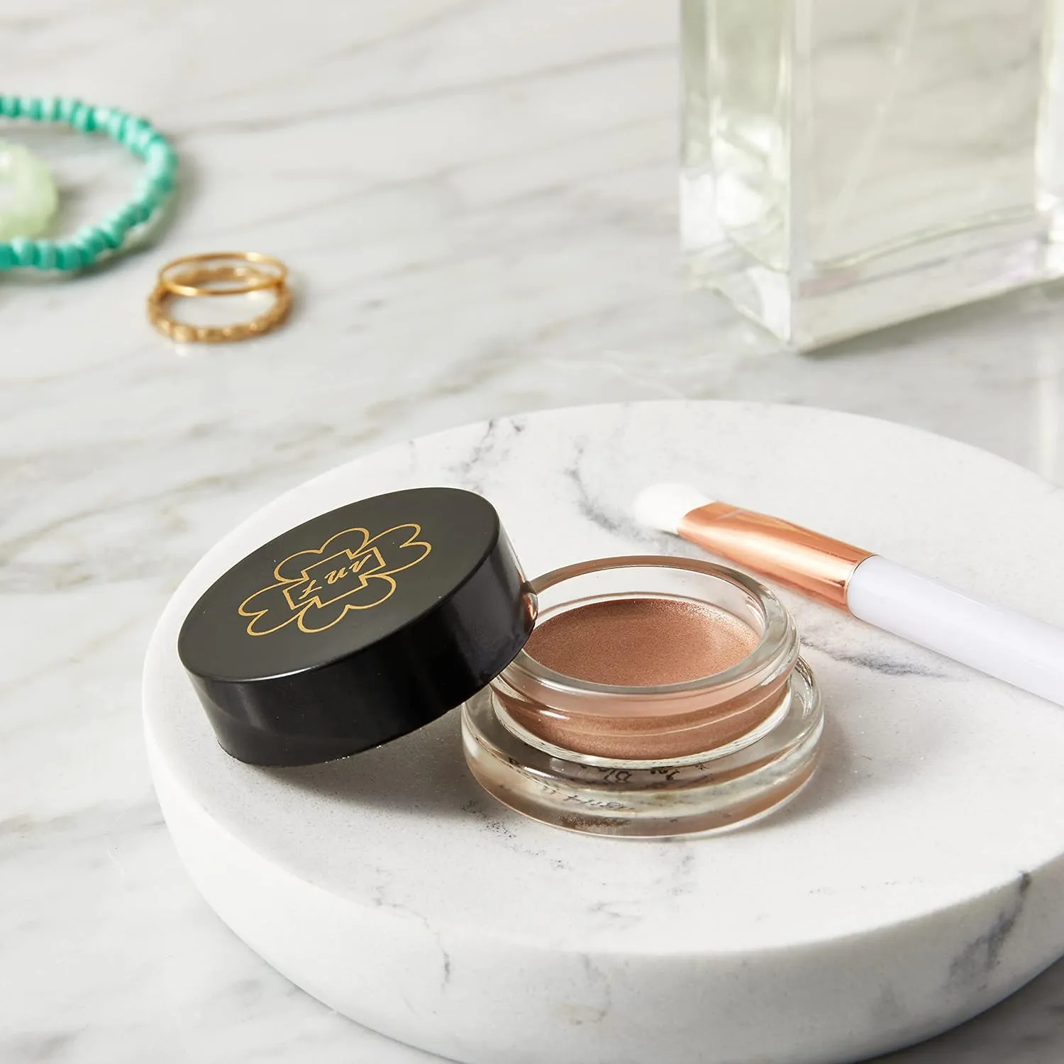 Face Highlighter 0.11oz Vegan Rose Gold 60% Organic Natural Glow Face Highlighter Non GMO For Medium To Deep Skin Tone No Shimmer No Glitter