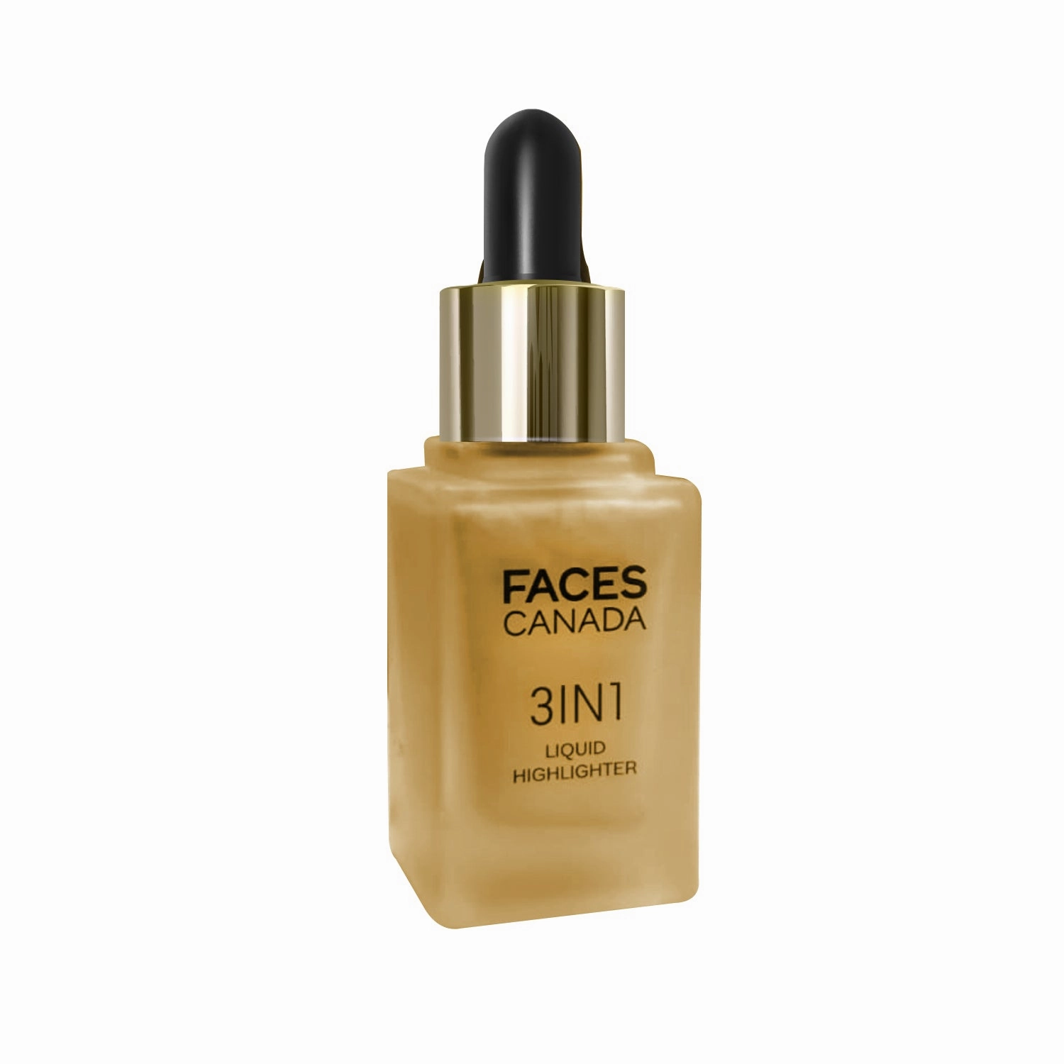 FACES CANADA 3 in 1 Liquid Highlighter – Gold 01 18 ml | Primer | Highlighter | Strobe Serum | Luminous Finish | Lightweight Formula | Hydrating | Long Lasting Glow | Easily Blendable