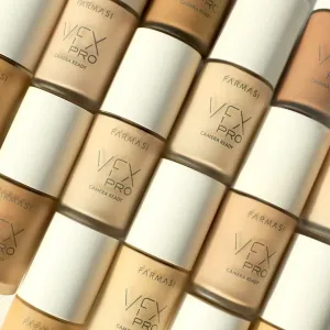 FARMASi Vfx Pro Foundation, Full Coverage Liquid Cream, Lightweight Long Lasting Coverage, Breathable Skin Moisturizer with Color True Matte Blending, Face Makeup, 1 fl. oz / 30 ml - Cappucino N13