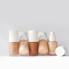 FARMASi Vfx Pro Foundation, Full Coverage Liquid Cream, Lightweight Long Lasting Coverage, Breathable Skin Moisturizer with Color True Matte Blending, Face Makeup, 1 fl. oz / 30 ml - Caramel W14