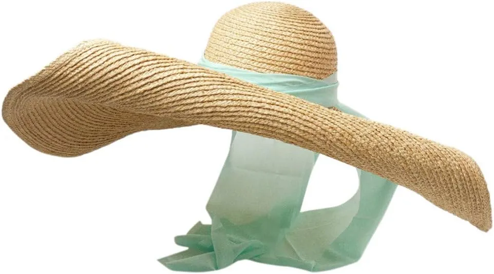 Fedora Straw Sun Hat for Men Women Foldable Roll Up Short Brim Trilby Hat Panama Beach Hat UPF 50  Summer Beach Hat