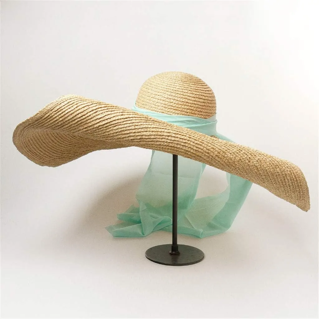 Fedora Straw Sun Hat for Men Women Foldable Roll Up Short Brim Trilby Hat Panama Beach Hat UPF 50  Summer Beach Hat
