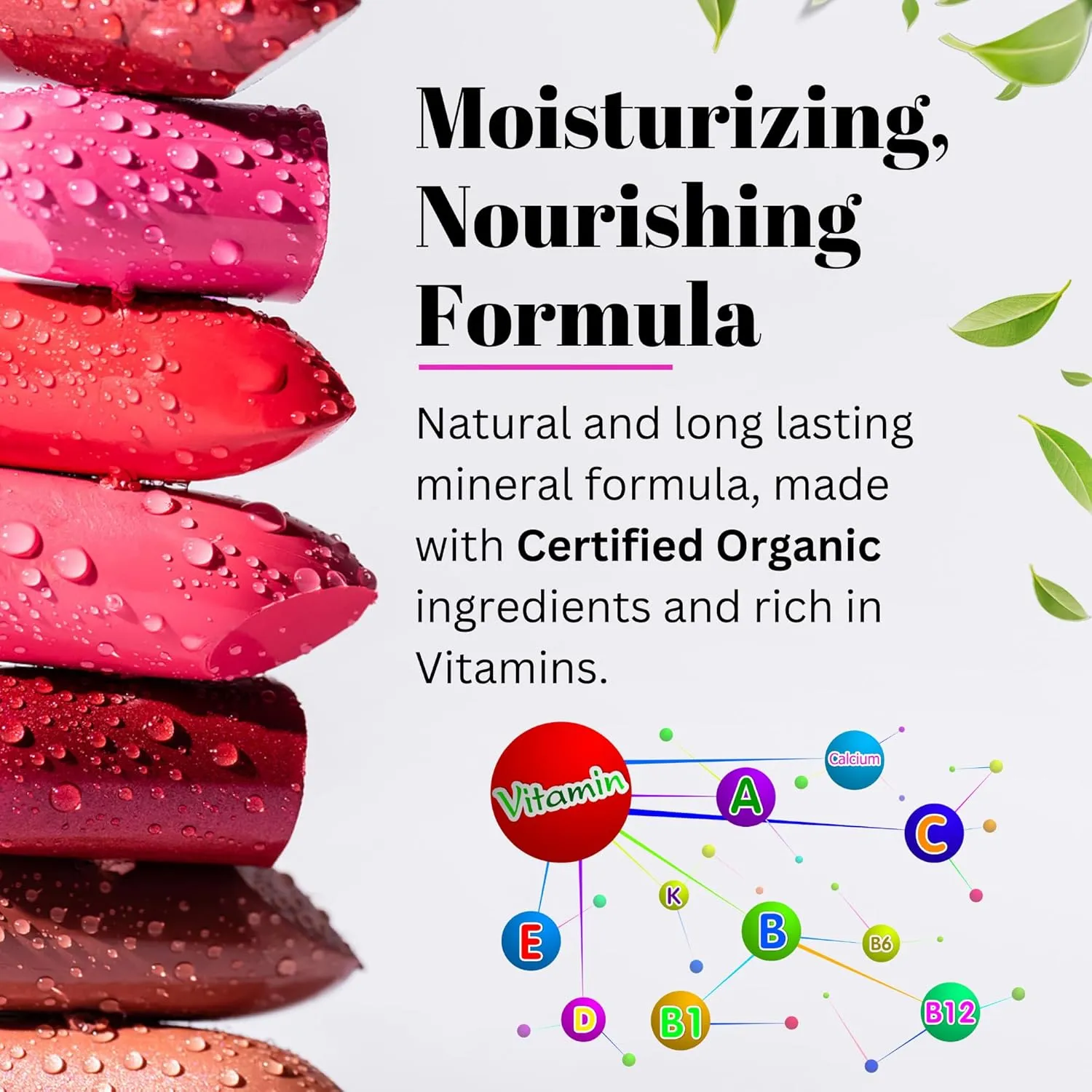 Fifth & Skin BOTANICAL Lipstick (CHERRY PLUM) | Made in USA | Vegan | Natural | Organic | Cruelty Free | Paraben Free | NO Lead | Moisturizing Color that's Good for your Lips!