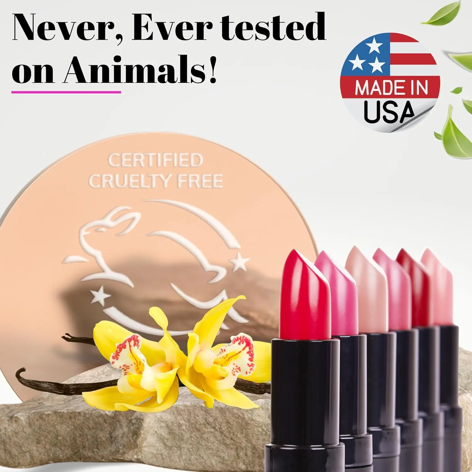 Fifth & Skin BOTANICAL Lipstick (CHERRY PLUM) | Made in USA | Vegan | Natural | Organic | Cruelty Free | Paraben Free | NO Lead | Moisturizing Color that's Good for your Lips!