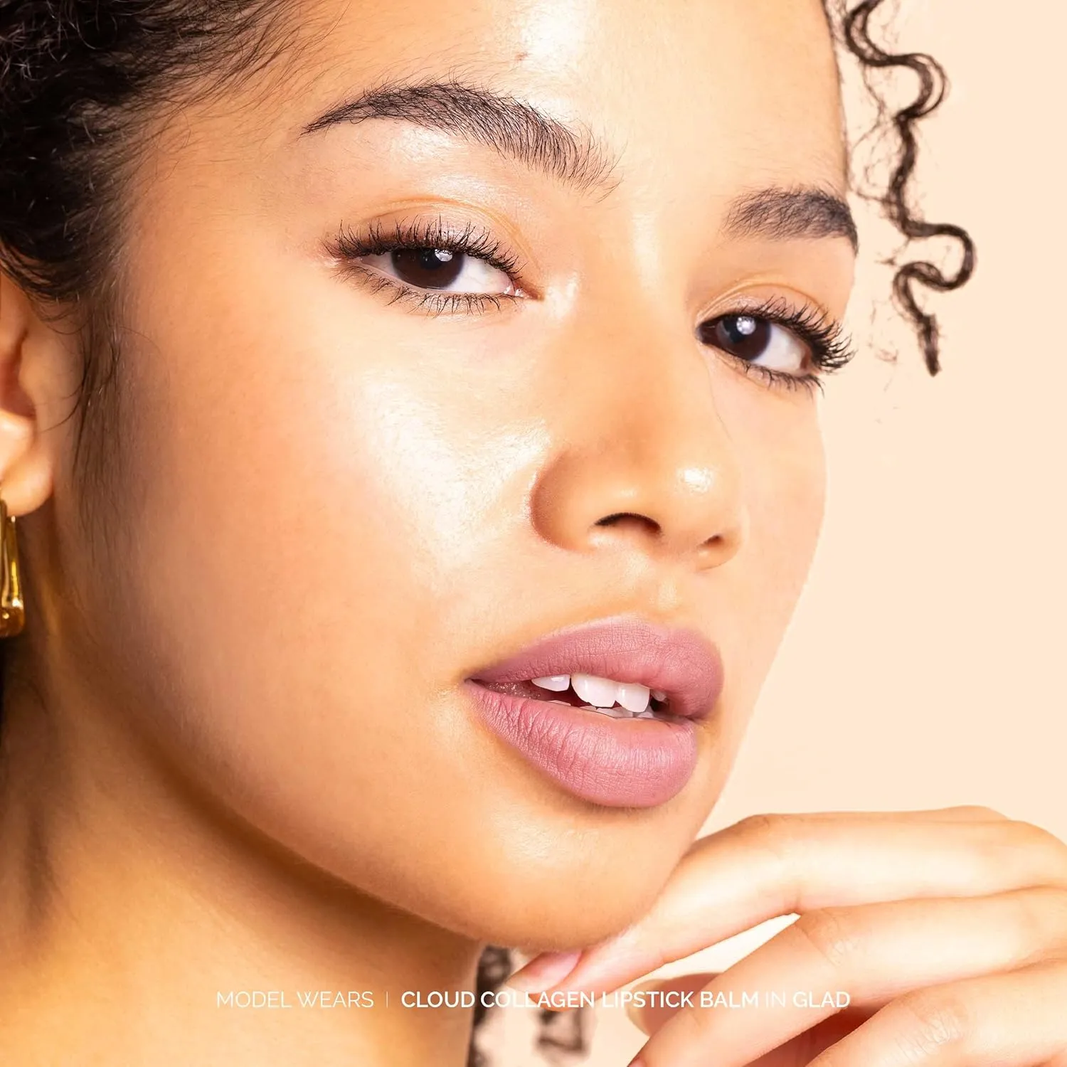 Fitglow Beauty - Cloud Collagen Lipstick Matte Balm | Vegan, Woman-Owned Clean Beauty (Glad, 0.14 oz | 4 g)