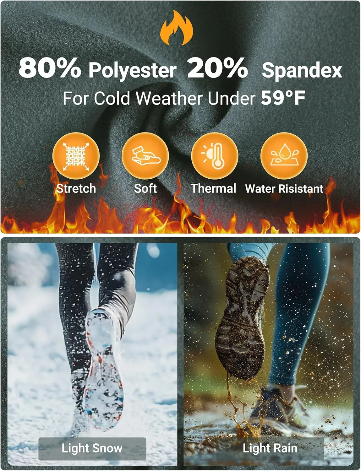 FitsT4 Sports Women's Winter Horse Riding Pants with Zipper Pockets Full Seat Riding Tights Fleece Lined Equestrian Breeches