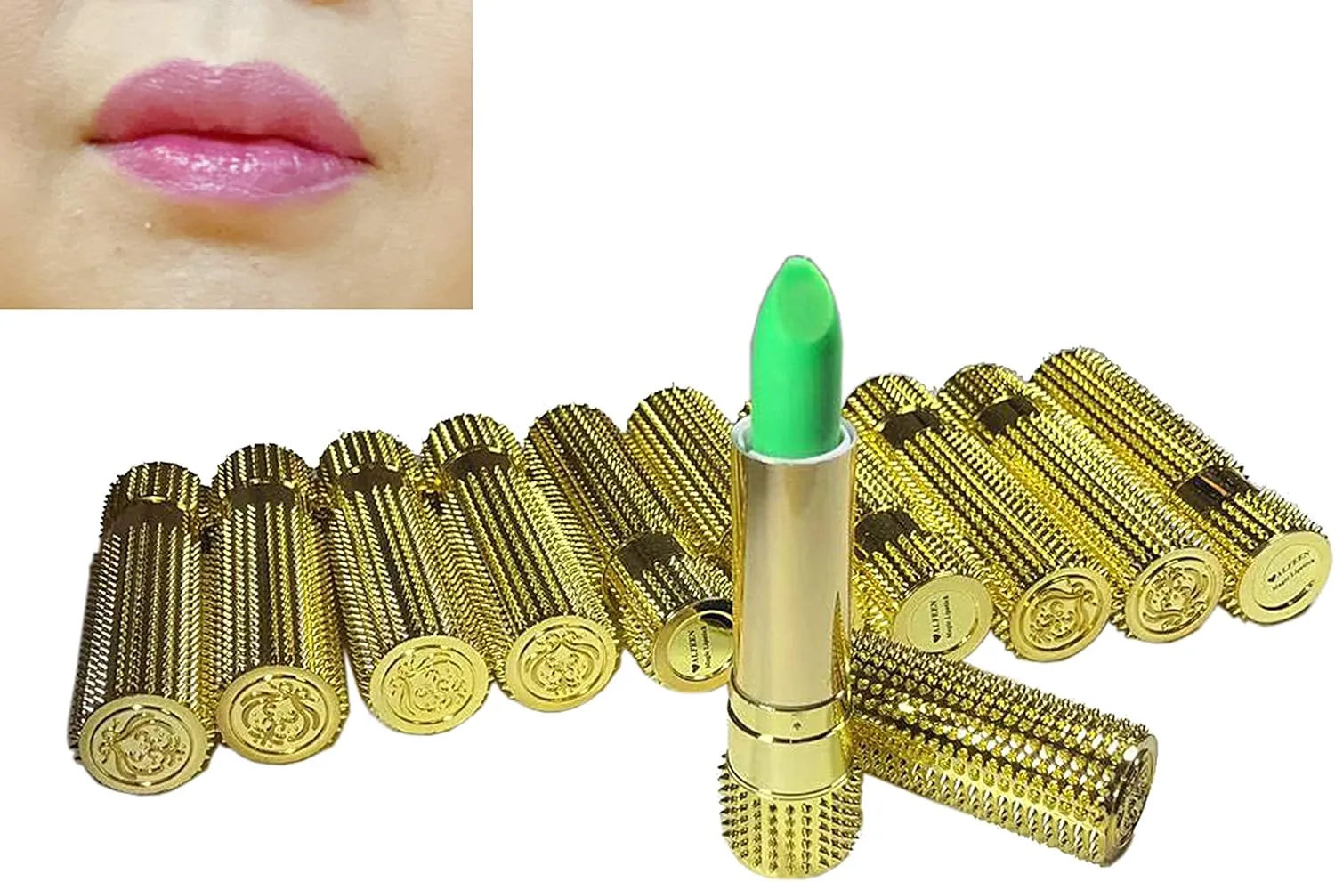 FixtureDisplays Lip Balm Magic Lipstick Temperature Change Moisturizing Lipstick Long Lasting Lipstick 424-10PK-2D